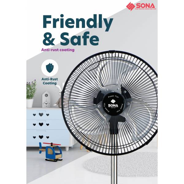SONA SSO 6510 Power Stand Fan 10"