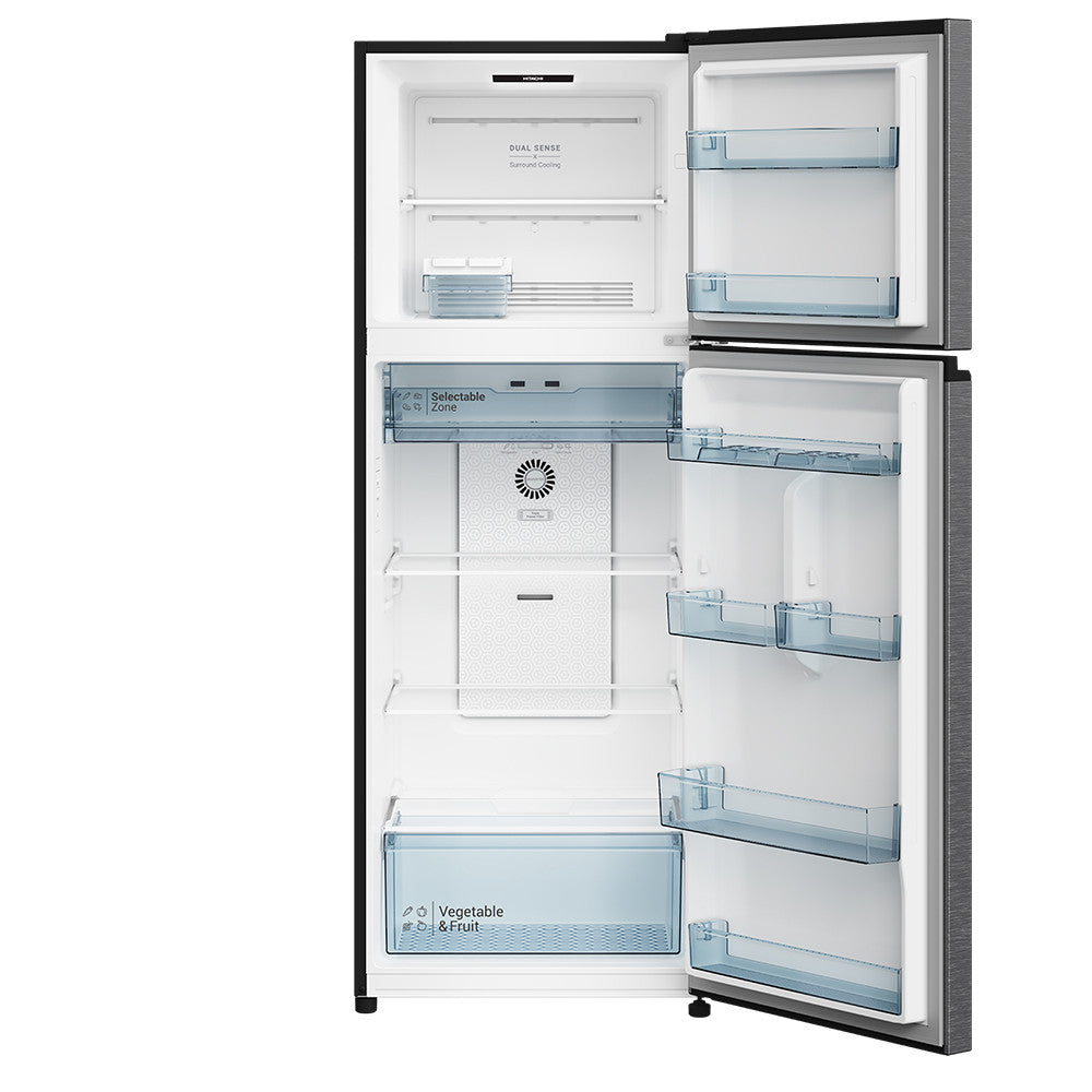 HITACHI HRTN6443SXSG 2 Door Top Freezer 409L