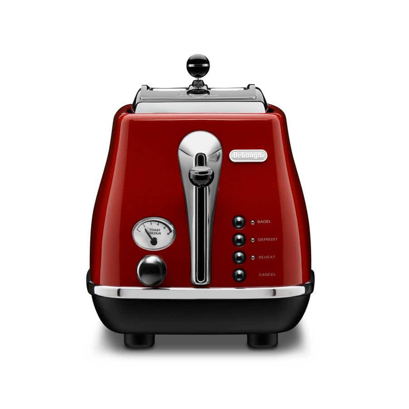 DELONGHI CTO2003.R 2-slice Icona toaster in rich red