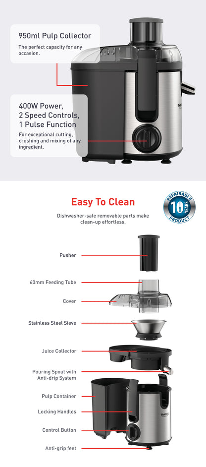 TEFAL ZE420D Juice Extractor