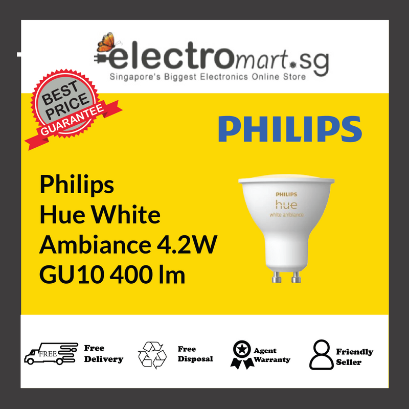 Philips Hue White Ambiance 4.2W GU10 400 lm