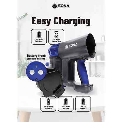 SONA SVC 6820 Cordless Handheld Vacuum Cleaner