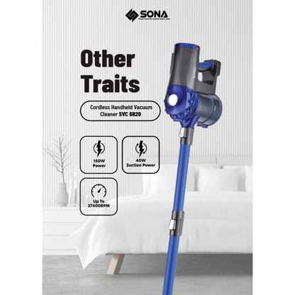 SONA SVC 6820 Cordless Handheld Vacuum Cleaner