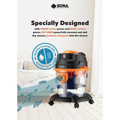 SONA SVC 6880 Water Filtration Vacuum Cleaner