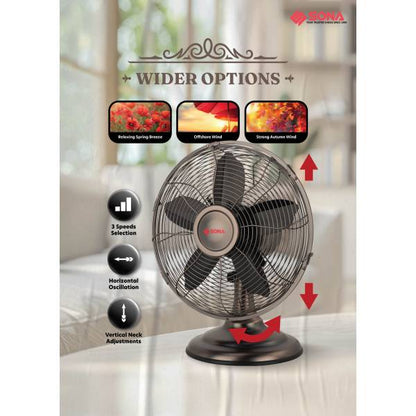 SONA SAF 6912 Antique Desk Fan 12"