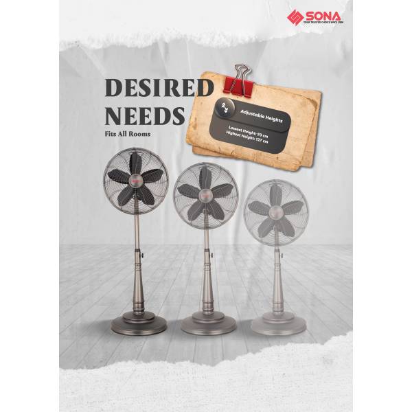 SONA SAF 6916 Stand Fan 16”