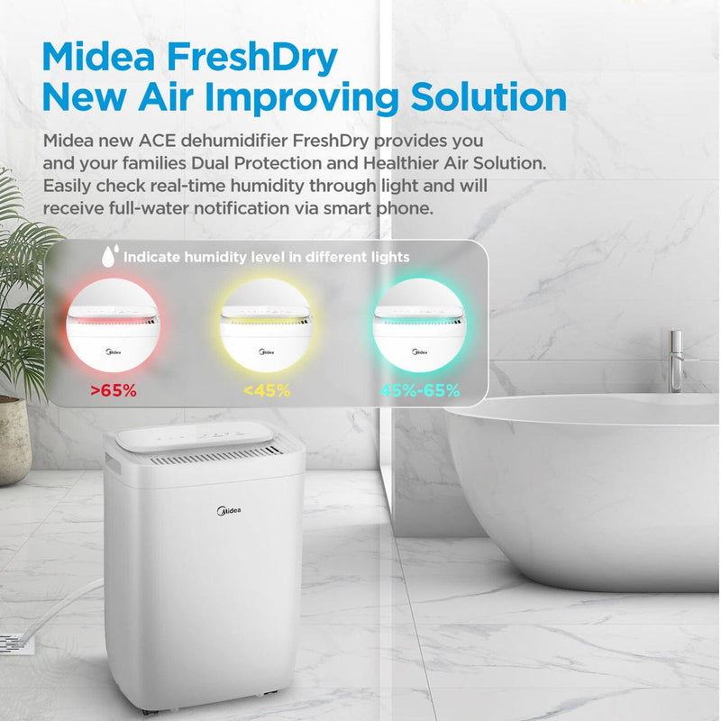 Midea MDDQ1-12DEN7   Dehumidifier, 10L