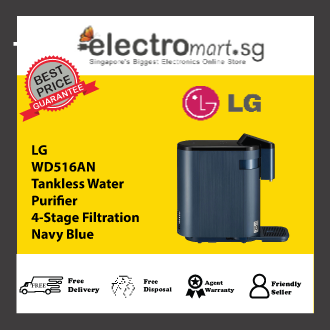 LG WD516AN Tankless Water Purifier with 4-Stage Filtration in Navy Blue