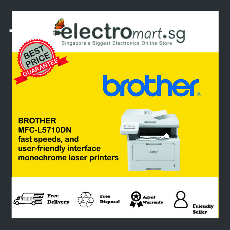 BROTHER  MFC-L5710DN fast speeds, and  user-friendly interface  monochrome laser printers