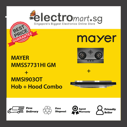Mayer MMSS7731HI GM  + MMSI903OT  Hob + Hood Combo