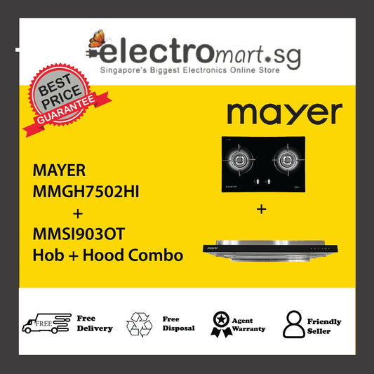 Mayer MMGH7502HI  + MMSI903OT Hob + Hood Combo