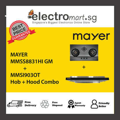 Mayer MMSS8831HI GM  + MMSI903OT Hob + Hood Combo