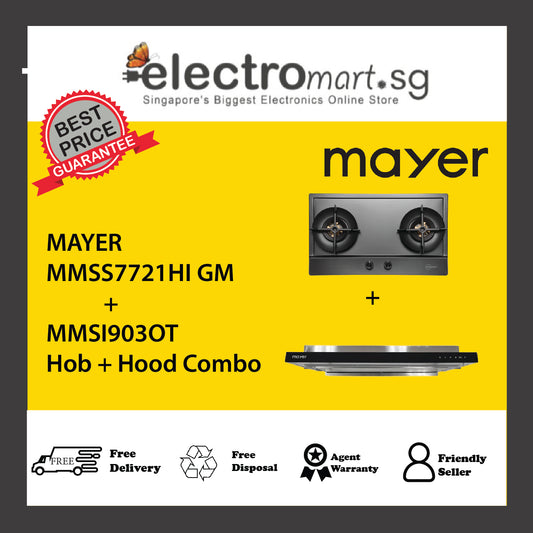 Mayer MMSS7721HI  + MMSI903OT  Hob + Hood Combo