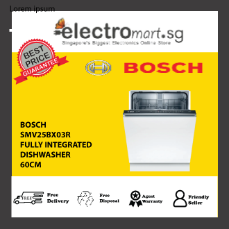 BOSCH SMV25BX03R Series 2 Fully-integrated dishwasher 60 cm