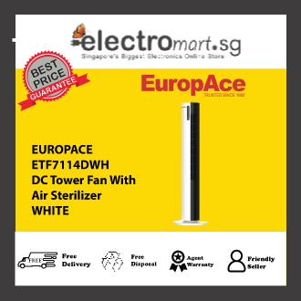 EUROPACE ETF7114DWH  DC Tower Fan With Air Sterilizer WHITE