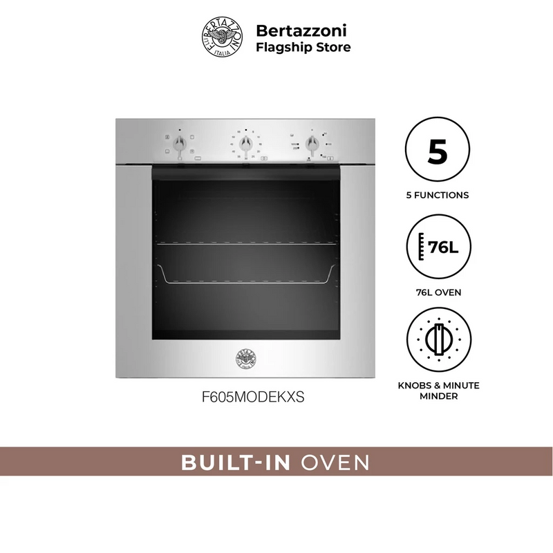 Bertazzoni F605MODEKXS 60cm Built-in-Electric Oven - Stainless Steel