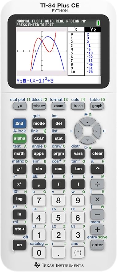 TEXAS INSTRUMENTS TI-84 PLUS CE Graphing Calculator