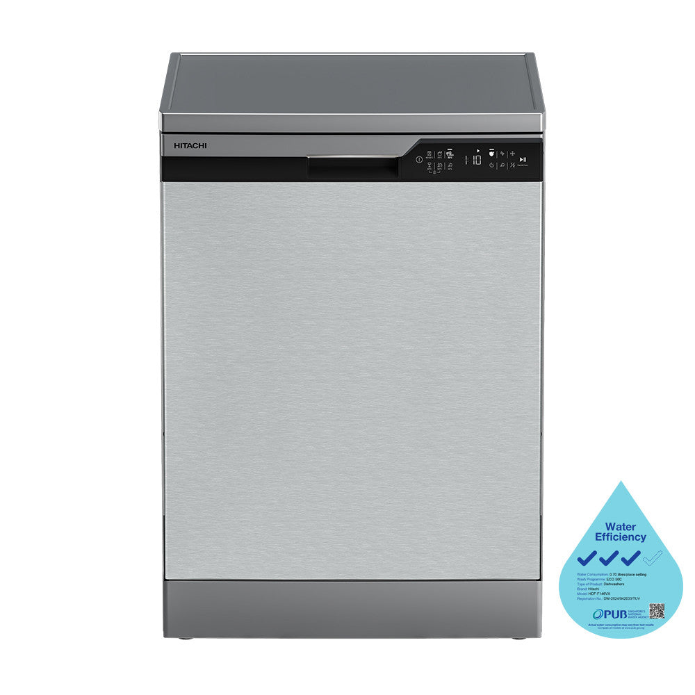 HITACHI HDH-F146VX Freestanding Dishwasher