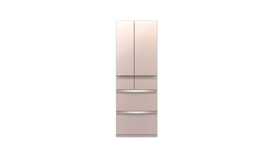 Mitsubishi MR-WX47LG-F-P 461L 6 Door Fridge - Glass Beige