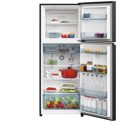 HITACHI HRTN6408BBKSG 2 Door Top Freezer 374L