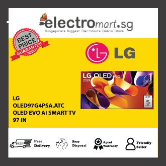 LG OLED97G4PSA.ATC OLED evo AI G4 97 inch TV 4K Smart TV 2024 | Gallery Edition | Wall mounted TV | TV wall design | Ultra HD 4K resolution | AI ThinQ