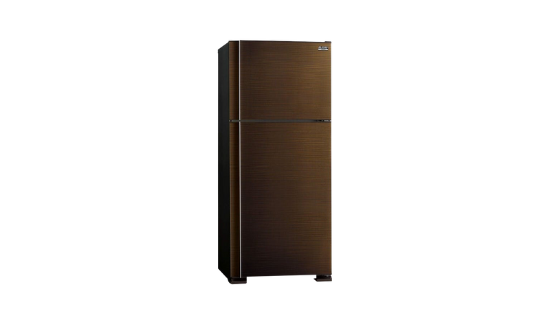 Mitsubishi MR-F62EX-BRW-P 501L 2-Door Fridge - Brown