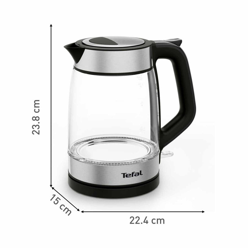 TEFAL KI6058 GLASS KETTLE (1.7L) - BLACK