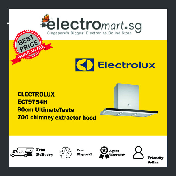 ELECTROLUX ECT9754H  90cm UltimateTaste 700 chimney extractor hood