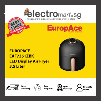 EUROPACE EAF7351ZBK 3.5 Liter LED Display Air Fryer