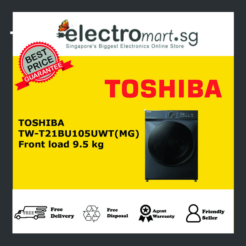 TOSHIBA TW-T21BU105UWS(MG) Front load 9.5 kg.