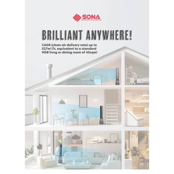 SONA SAPR 8020DC Air Purifying DC Fan