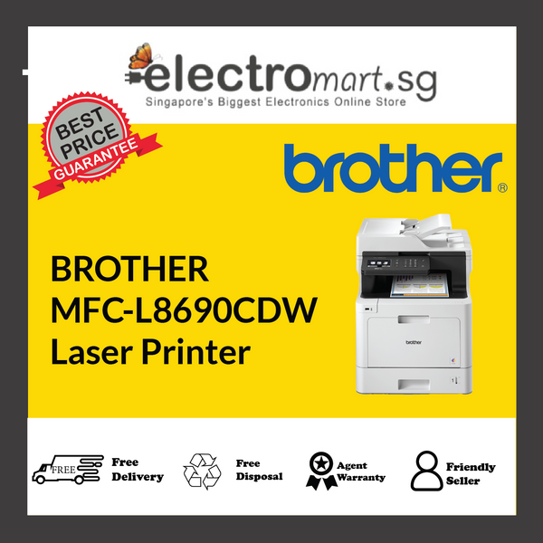 Brother MFC-L8690CDW Colour Laser Multi-Function Centre with Automatic 2-sided Features and Wireless Connectivity