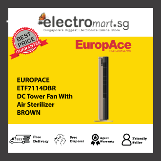 EUROPACE ETF7114DBR  DC Tower Fan with Air Sterilizer BROWN