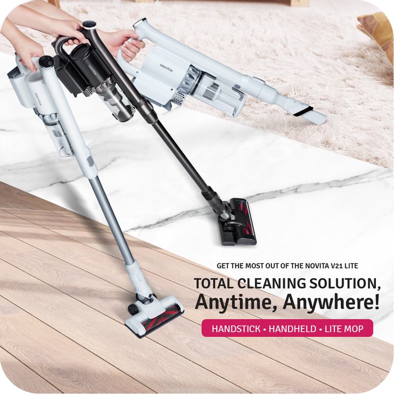 NOVITA V21LITE Cordless Vacuum Cleaner BLACK/ WHITE