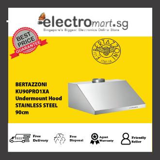 Bertazzoni KU90PRO1XA - 90cm Stainless Steel Undermount Hood