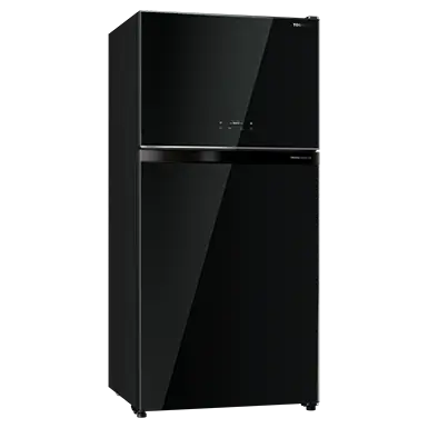 TOSHIBA GR-RT735WE-PGX(XK)  Top Mount Freezer Fridge, 548L - Black Glass