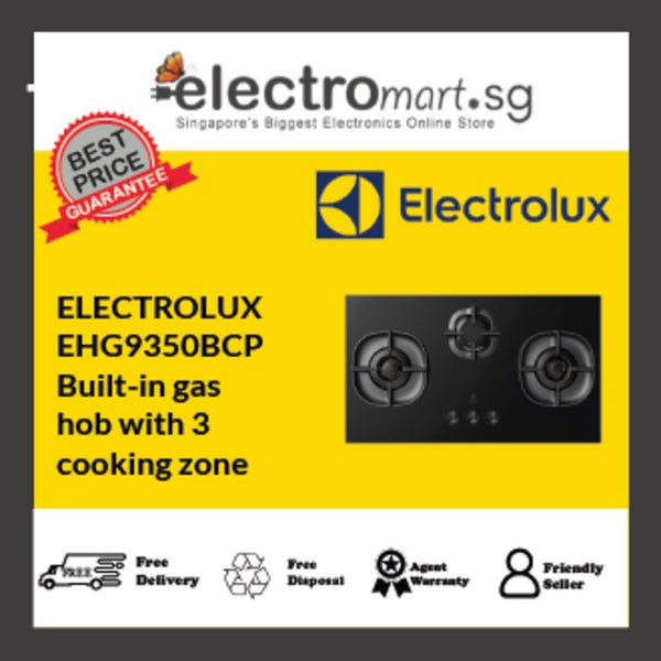 EHG9350BCP Electrolux UltimateTaste 500 built-in gas hob with 3 cooking zones (PUB) 90cm