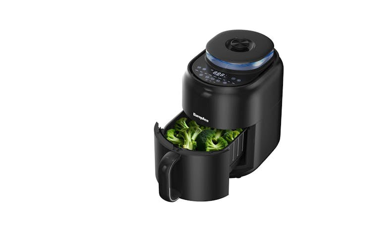 EuropAce EAF7451DBK 4-IN-1 TrueSteam Air Fryer - Black