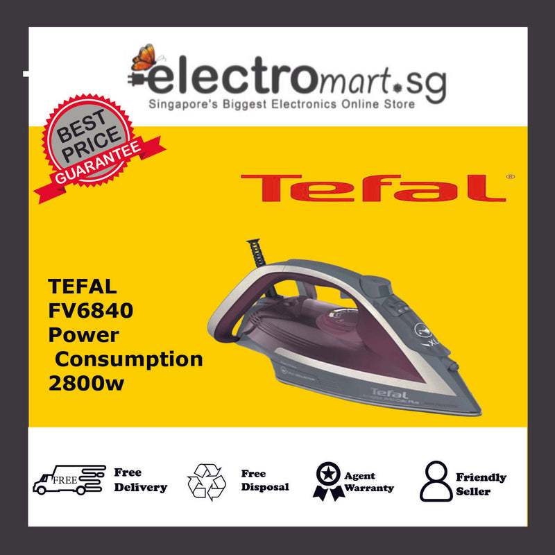 TEFAL FV6840 STEAM IRON ULTRAGLISSPLUS (GRE Y)