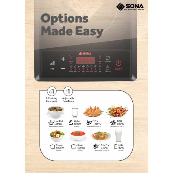 SONA SIC 8655 Multi-function Induction Cooker