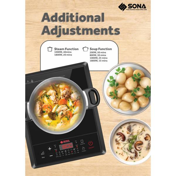 SONA SIC 8655 Multi-function Induction Cooker