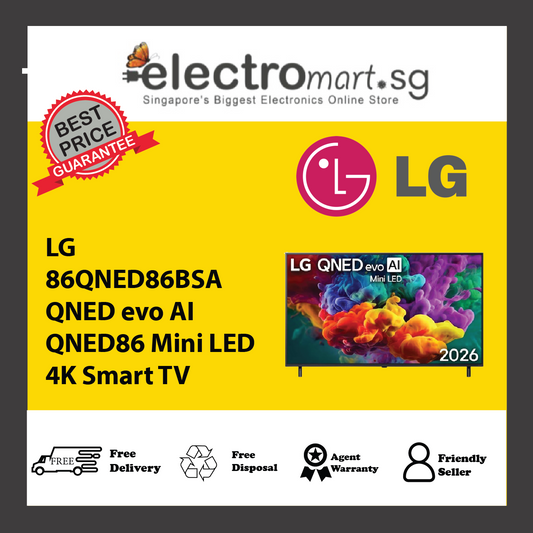 LG 86QNED86BSA QNED evo AI QNED86 Mini LED 4K Smart TV 86inch