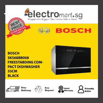 BOSCH SKS68BB008  DISHWASHER TABLETOP, BLACK, 55CM