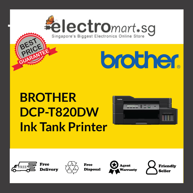 Brother DCP-T820DW Business savings with duplex, high-speed multifunction printer