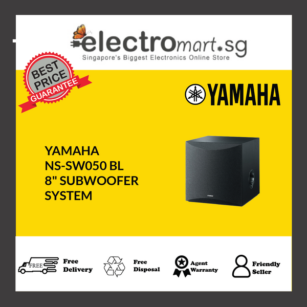 YAMAHA NS-SW050 BL 8" SUBWOOFER  SYSTEM