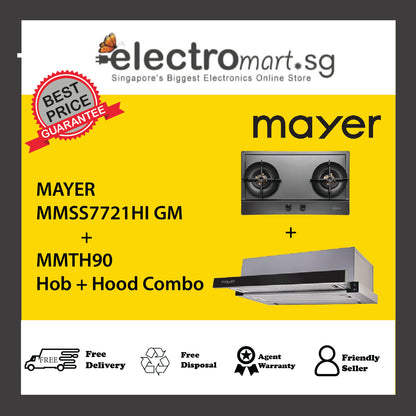 Mayer MMSS7721HI  + MMTH90  Hob + Hood Combo