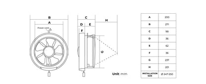 KDK 20WUD Ventilation Fan