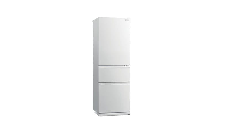 Mitsubishi MR-CGX46EX-GWH-P 363L 3-Door Fridge - Glass White