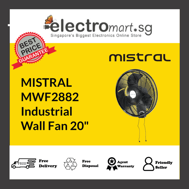 Mistral MWF2882 20" Industrial Wall Fan