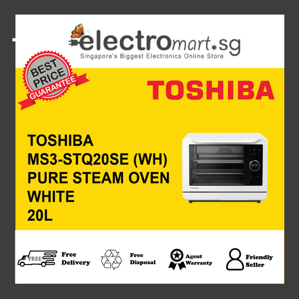 TOSHIBA MS3-STQ20SE (WH ) 20L Steam Oven, WHITE